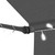 vidaXL Manual Retractable Awning with LED 78.7" Anthracite A949-145864