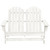 vidaXL 2-Seater Patio Adirondack Chair Solid Wood Fir White A949-315899