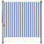 vidaXL Outdoor Roller Blind Blue and White 78.7"x106.3" Fabric&Steel A949-368767