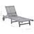 vidaXL Patio Sun Lounger with Cushion Gray Solid Acacia Wood A949-3061372