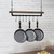 FarmHome Rustic Industrial 8 S-Hooks Ceiling Mounted Hanging Pot Rack Q280-FHPR1488