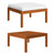 vidaXL Patio Footstool with Cushion Solid Acacia Wood A949-312430