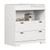 Modern Nursery 2 Drawer Storage Baby Changing Table in White Q280-BCTW1982