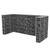 vidaXL Gabion Triple Wheelie Bin Surround Steel 98.4"x39.4"x47.2" A949-142560