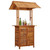 vidaXL Patio Bar Table with Rooftop 44.5"x41.7"x85.4" Solid Wood Acacia A949-45909