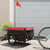 vidaXL Bike Trailer Black and Red 99.2 lb Iron A949-94083