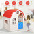 Kids Cottage Playhouse Foldable Plastic Indoor Outdoor Toy - Color: Multicolor D681-TY327185