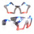 Red White Blue Flashing LED Star Sunglasses A706-4091000