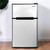 3.2 cu ft. Compact Stainless Steel Refrigerator-Gray - Color: Gray