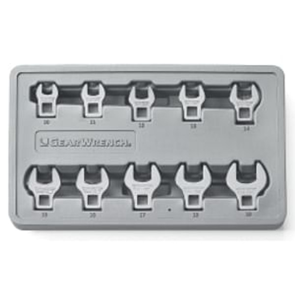 10pc metric crowfoot wrench set 10mm-19mm