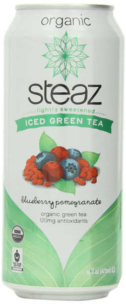 Steaz Energy Org Blueberry Pomegrte Acai Iced Green Tea (12x16 Oz)