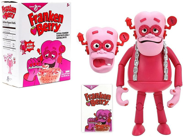 Franken Berry 6.25" Moveable Figurine with Alternate Head and Cereal Box "General Mills" 1/12 Scale