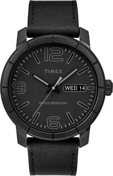 Timex TW2R64300 Men's Mod44 Black Leather Strap Watch G818-TW2R64300