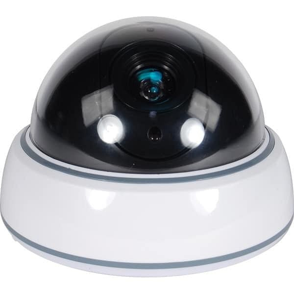 Dummy dome camera with led and white body W300-DM-WHTCM