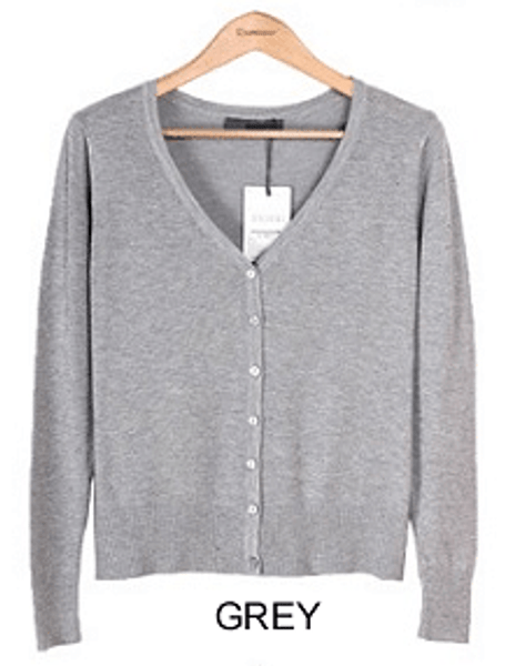 Color: Grey,Size: 2X Large - New Year Cardigans Long Sleeves Button Down Style PLUS SIZES K290-47098473054481