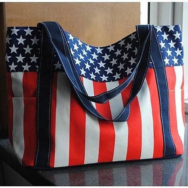 Star Spangled Canvas Bag F369-727458116