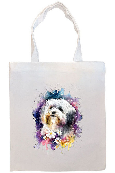 Havanese Canvas Tote Bag Style1 S528-Tote-HVE-ST1