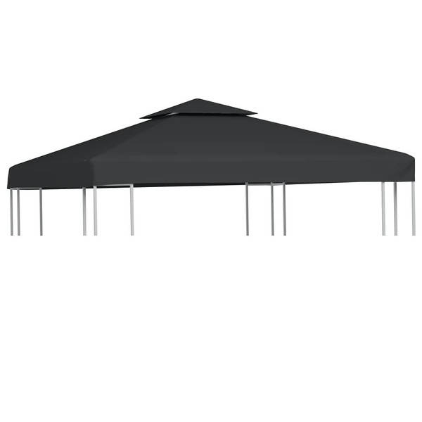 vidaXL Gazebo Cover Canopy Replacement 1 oz/ft Dark Gray 9.8'x9.8' A949-40878