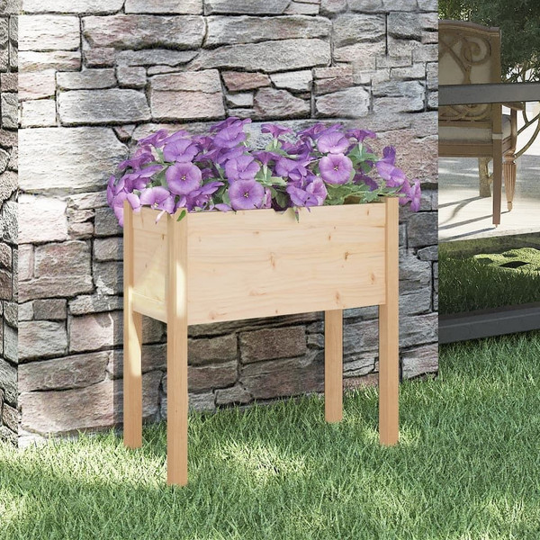 vidaXL Garden Planter 27.6"x12.2"x27.6" Solid Wood Pine A949-810819