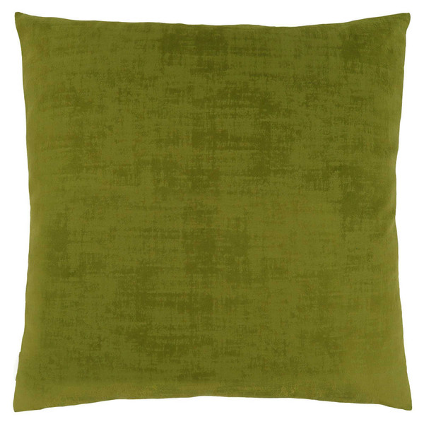 18" X 18" Lime Green Brushed Velvet Polyester Zippered Pillow N270-344026