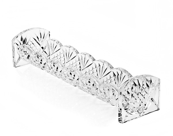 10" Rectangular Cut Crystal Cracker Tray