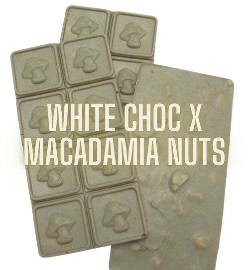FunGuy Chocolate Bar - 4g  ||  White Chocolate x Macadamia Nuts