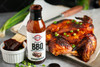 Backyard BBQ Sauce - Sweet & Tangy Barbecue Sauce with barbecue chicken and grilled vegetables