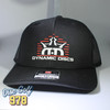 Dynamic Discs Homefront Snapback Hat Solid Black Red-White