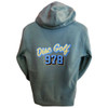 Disc Golf 978 Fleece Hoodie Eucalyptus Blue with Teal Logo