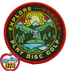 Disc Golf Patch "Explore - Wander - Play Disc Golf" Velcro Backed