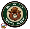 Disc Golf Patch "Bogey Bear" PVC Velcro Backed