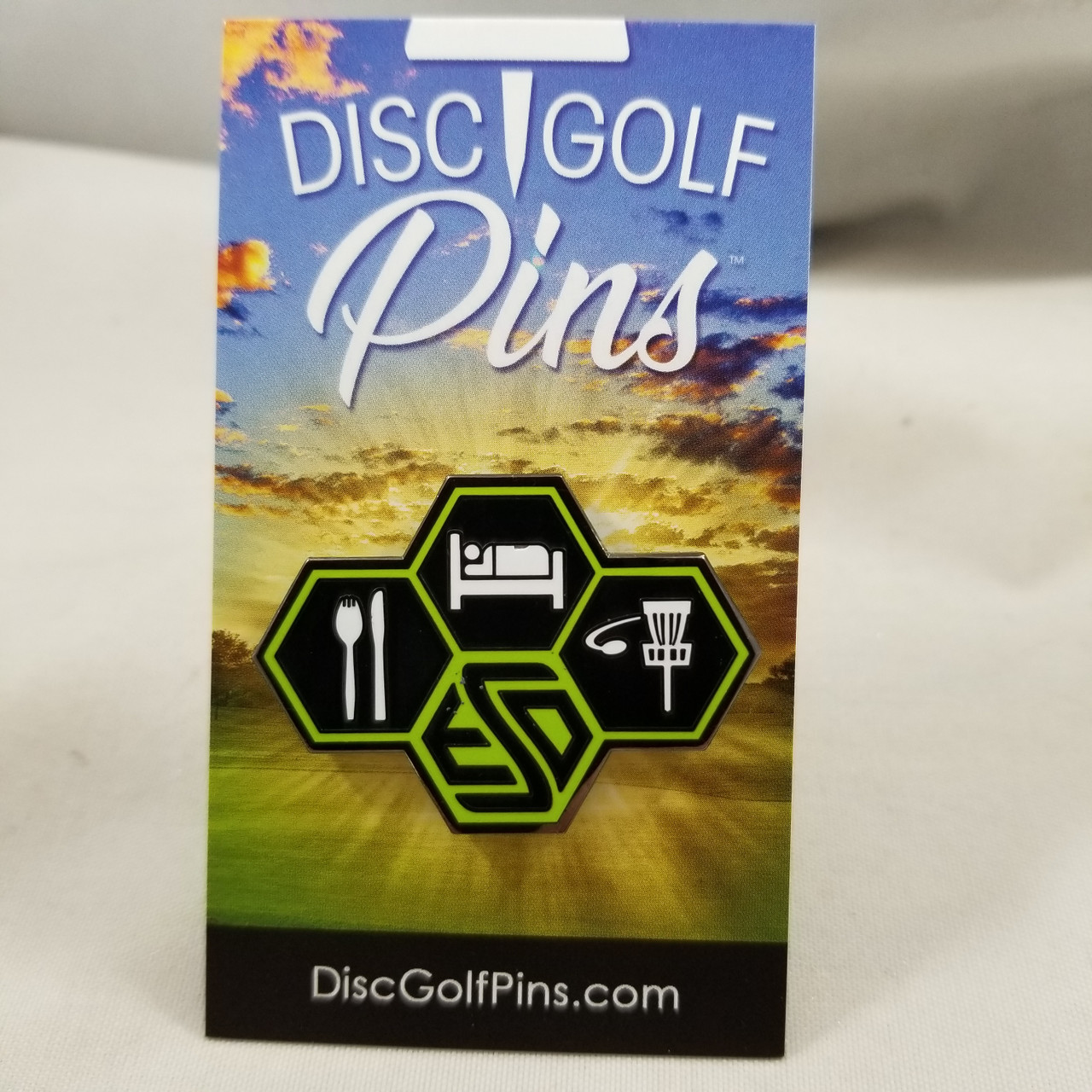 Disc Golf Pins Eat Sleep Disc Golf