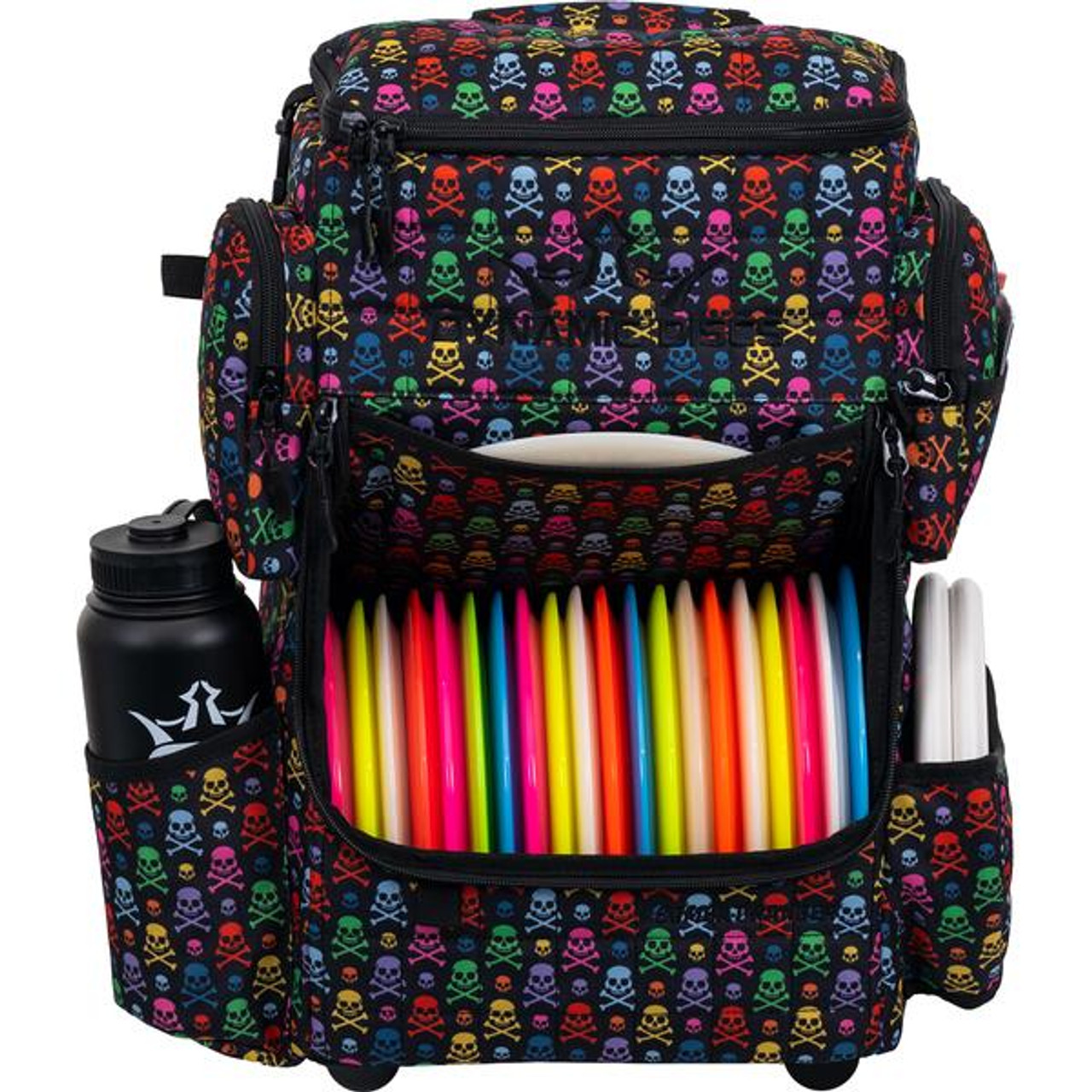 Dynamic Discs Combat Ranger Backpack Rainbow Skulls