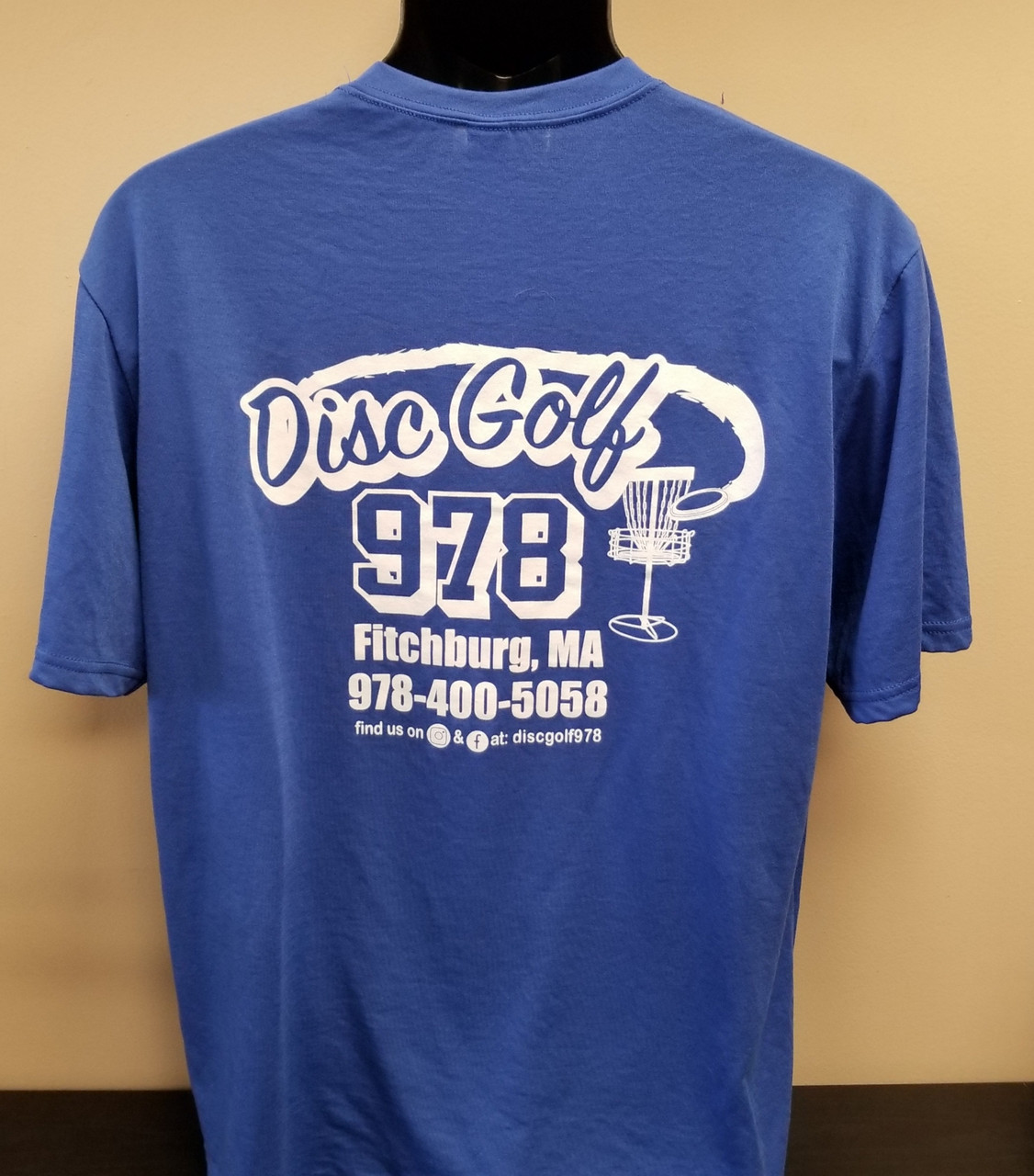 Disc Golf 978 Men's Blue Sport Blend Short Sleeve Tee