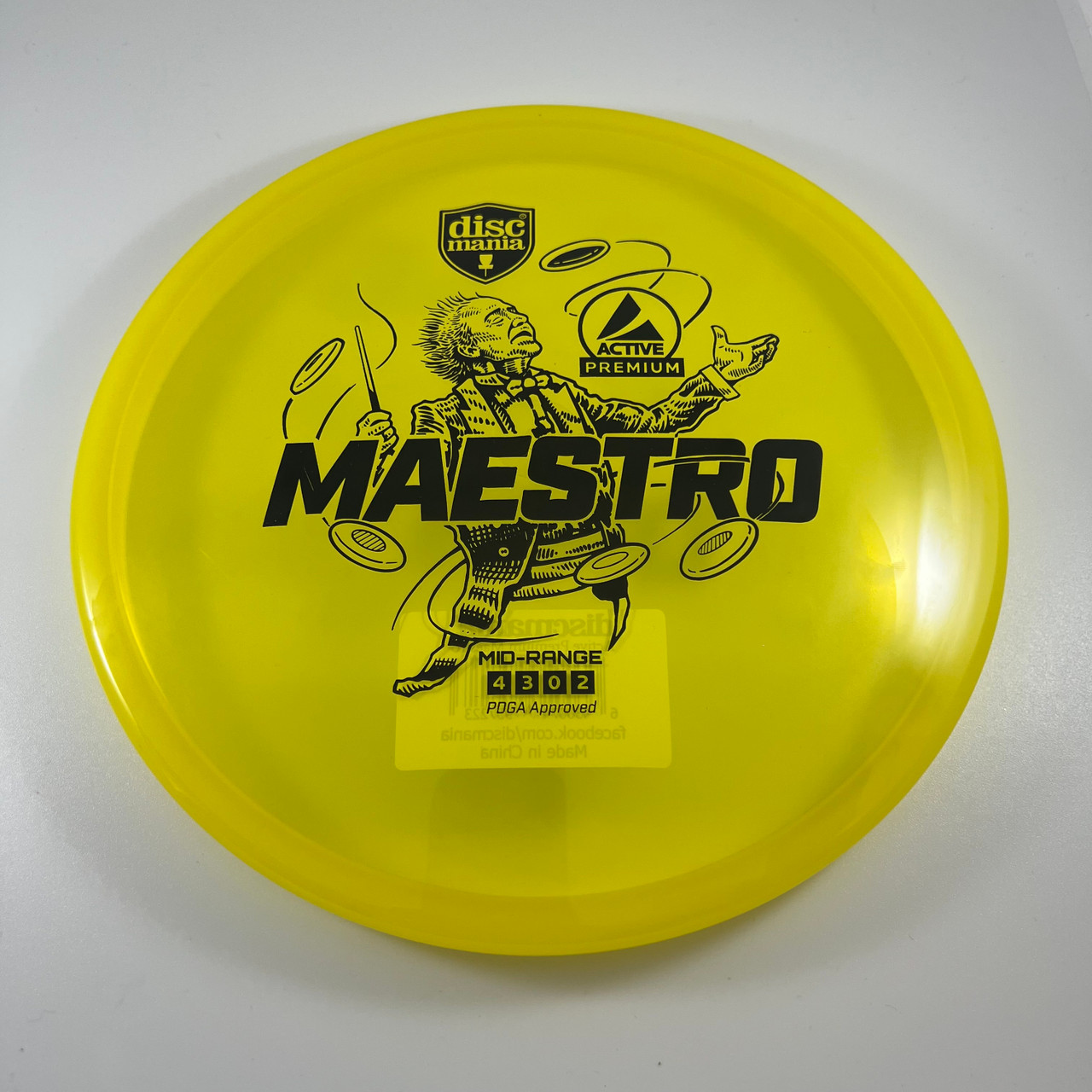 Discmania Maestro Active Premium Yellow-Black 169g