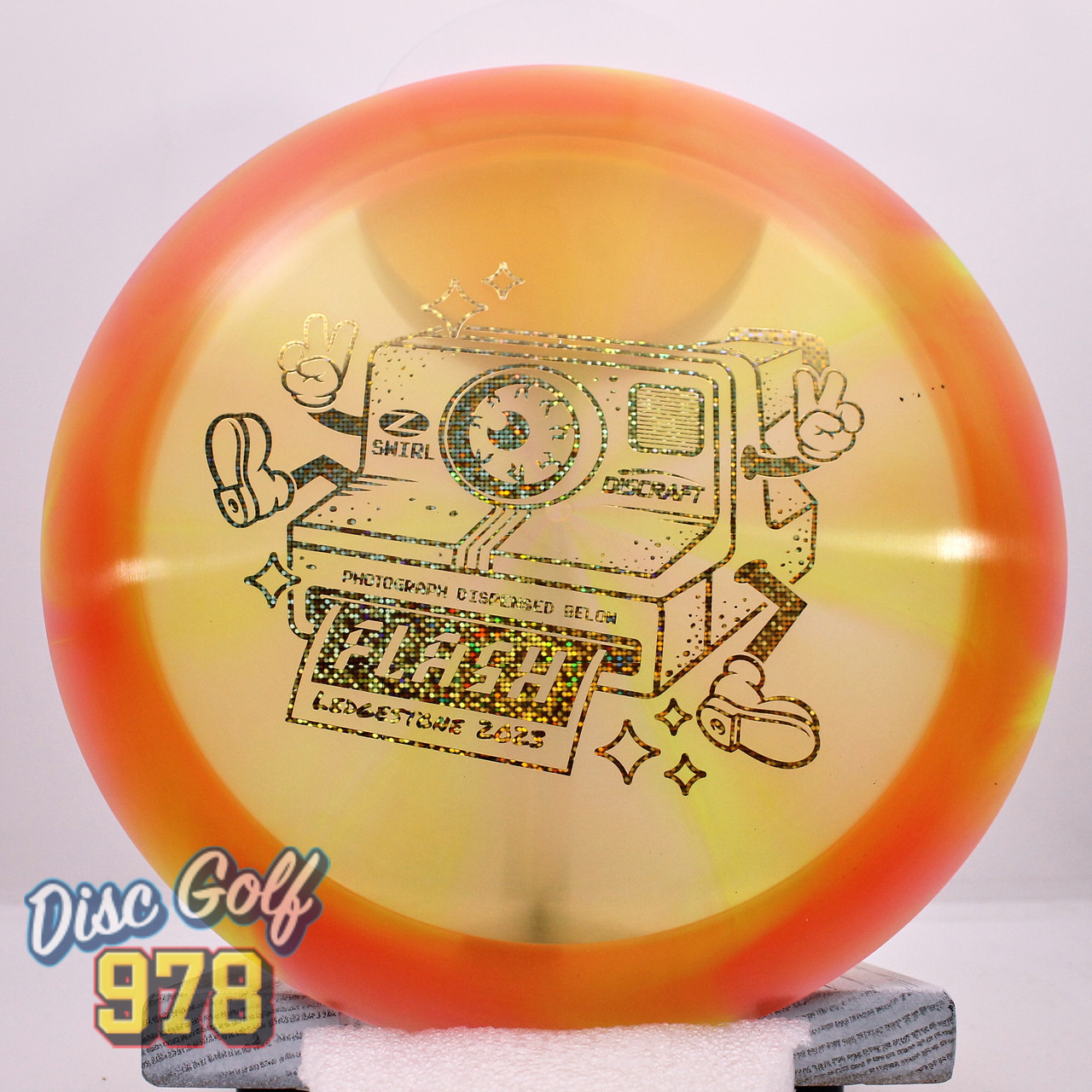 Discraft Flash Ledgestone Tour Swirl Z Orange-Gold B 175.3g