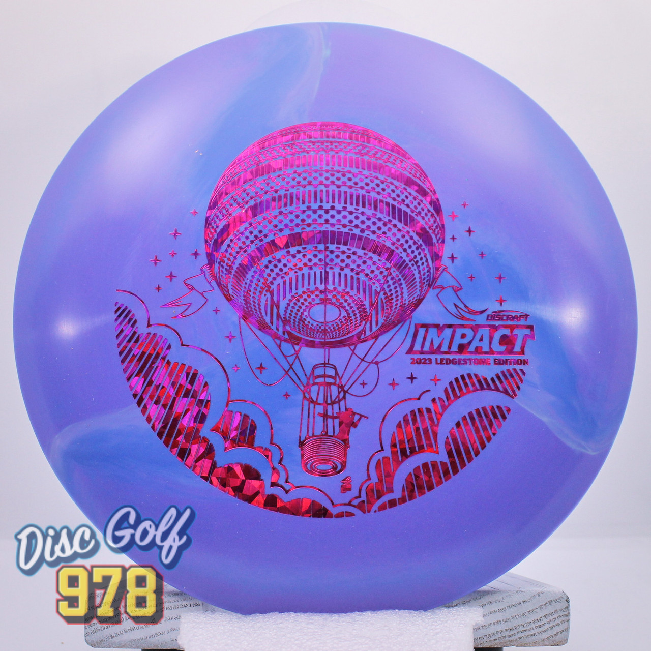 Discraft Impact Ledgestone Tour Swirl ESP Purple-Pink A 176.5g