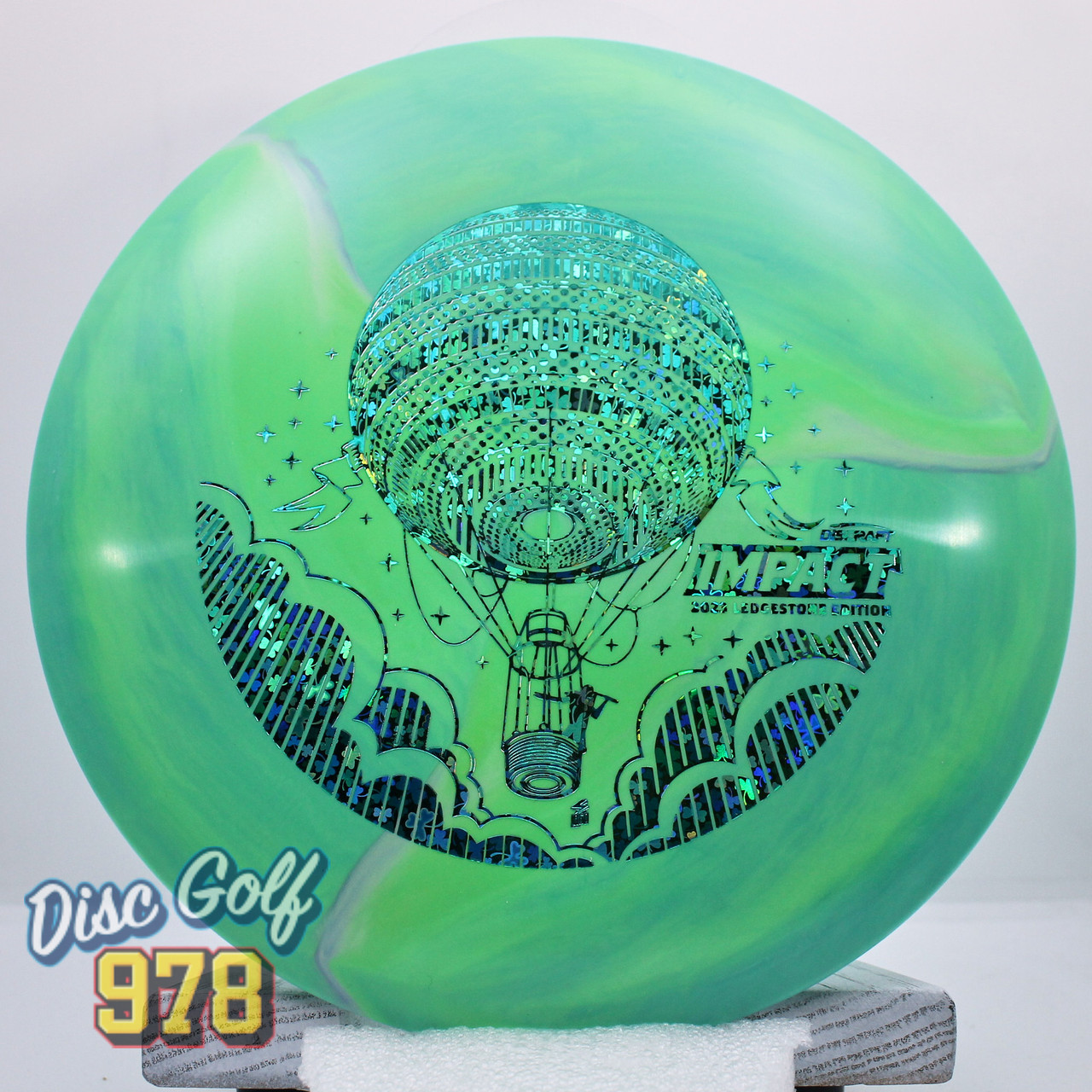 Discraft Impact Ledgestone Tour Swirl ESP Green-Clover 178.0g