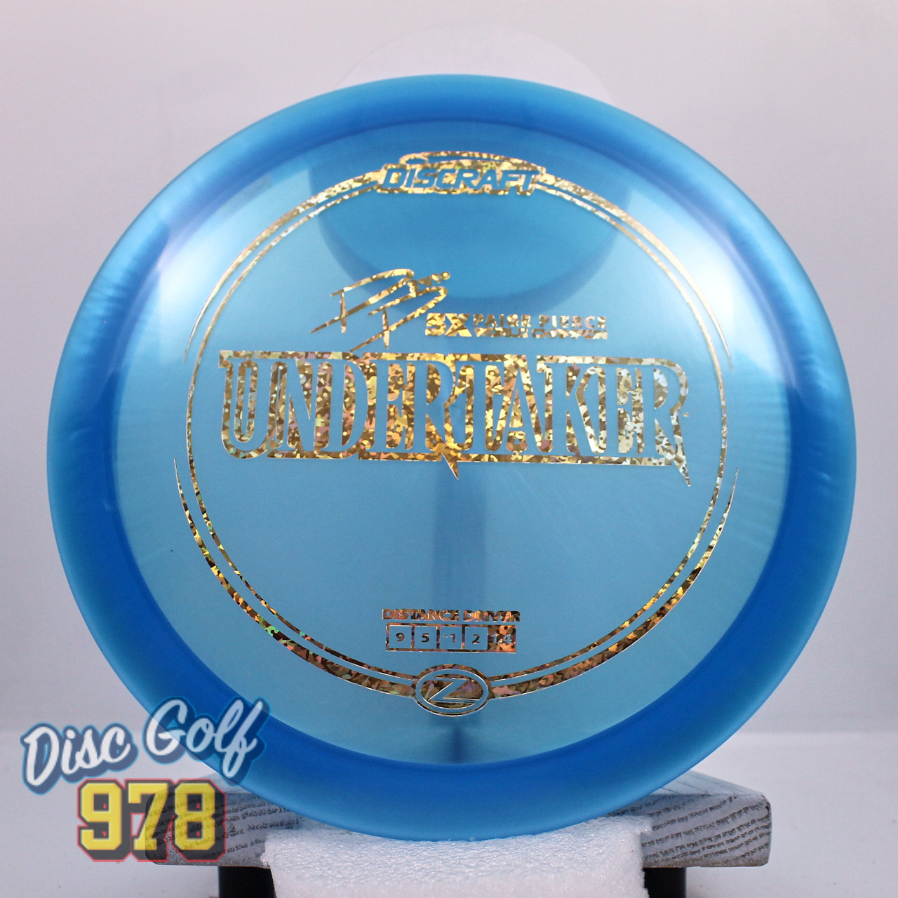 Discraft Undertaker Z Blue-Gold Sparkle 173.7g