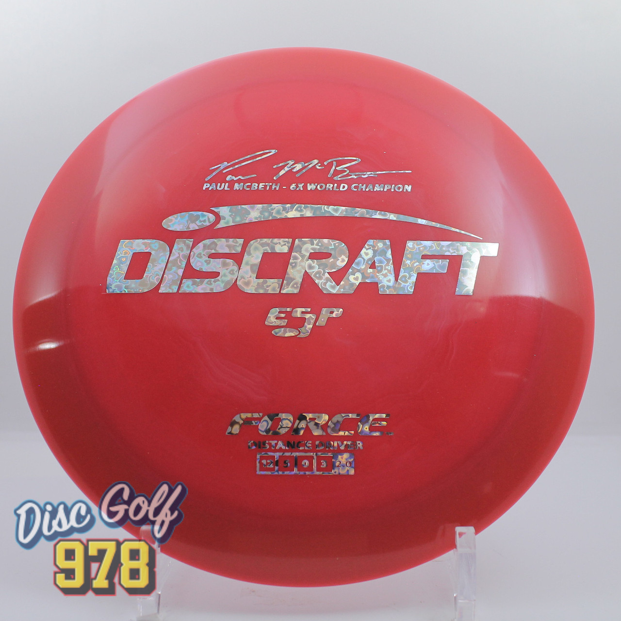 Discraft Force ESP McBeth 6X Red-Hearts 175.6g