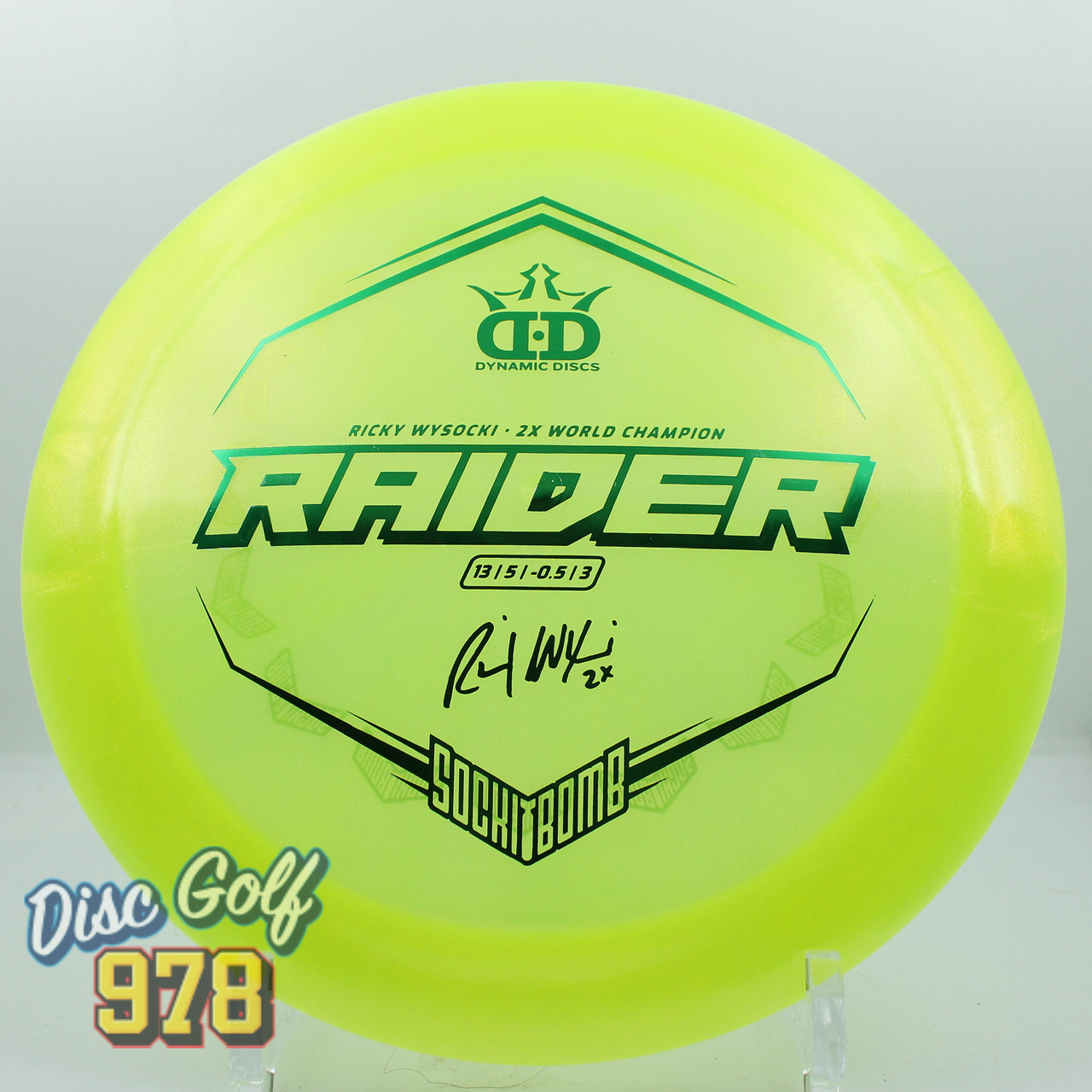 Dynamic Raider Lucid Ice Glimmer Wysocki 23 BS Yellow-Green 174.3g