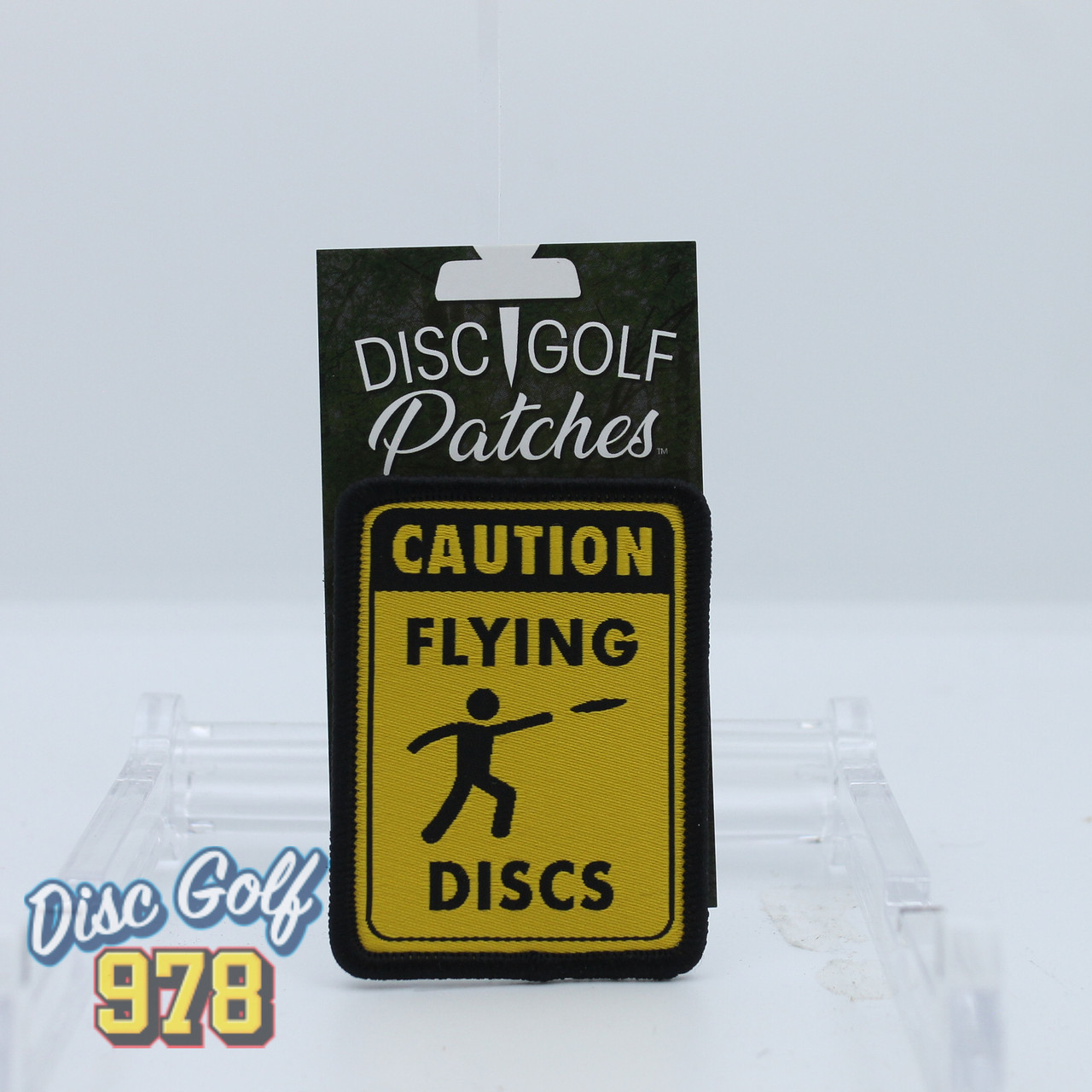 Disc Golf Patch Caution Flying Discs