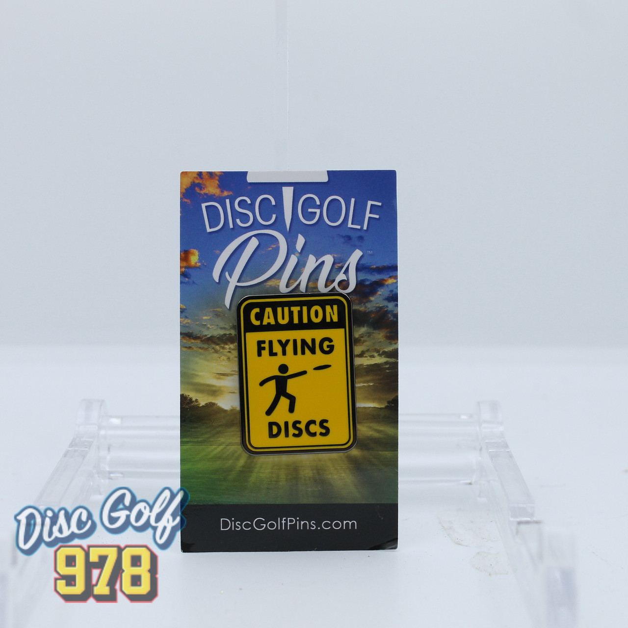 Disc Golf Pins Caution Flying Discs