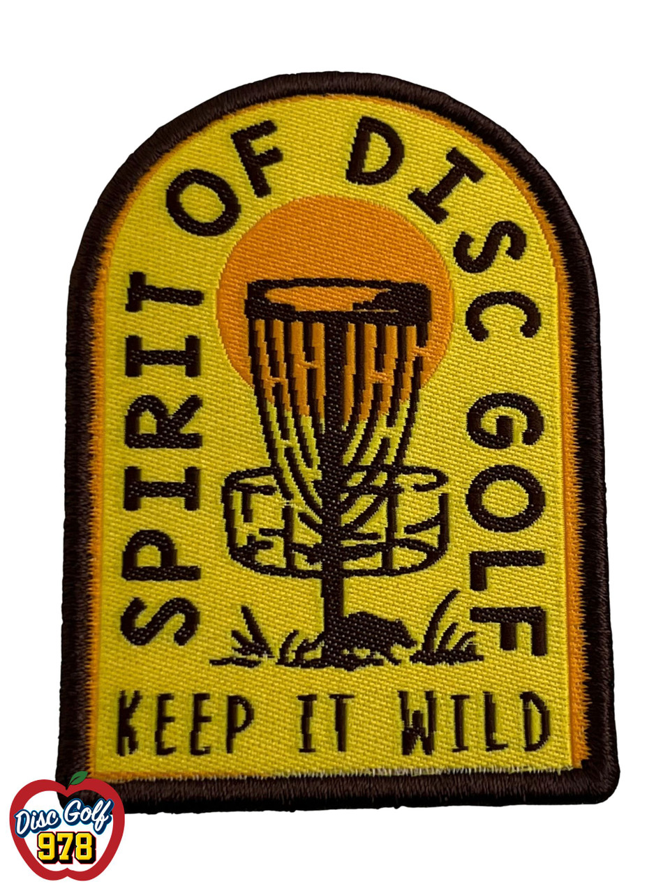 Disc Golf Patch "Spirit of Disc Golf" Velcro backed