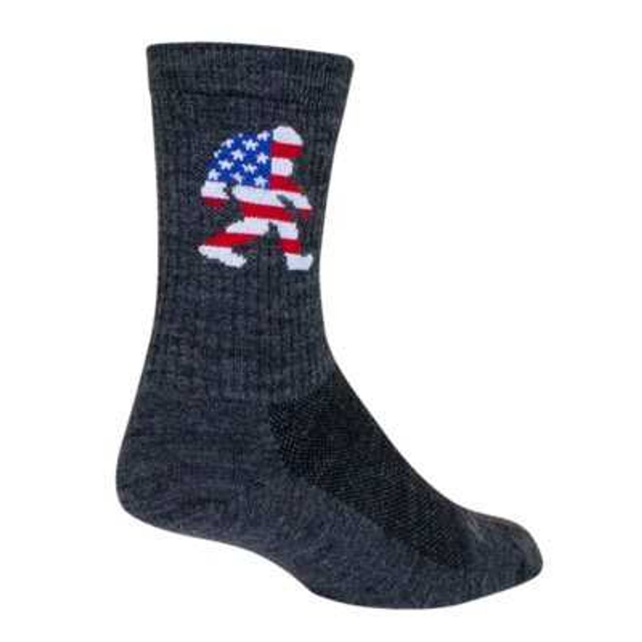 Sock Guy "Big Foot USA" Turbo Wool Crew L/XL