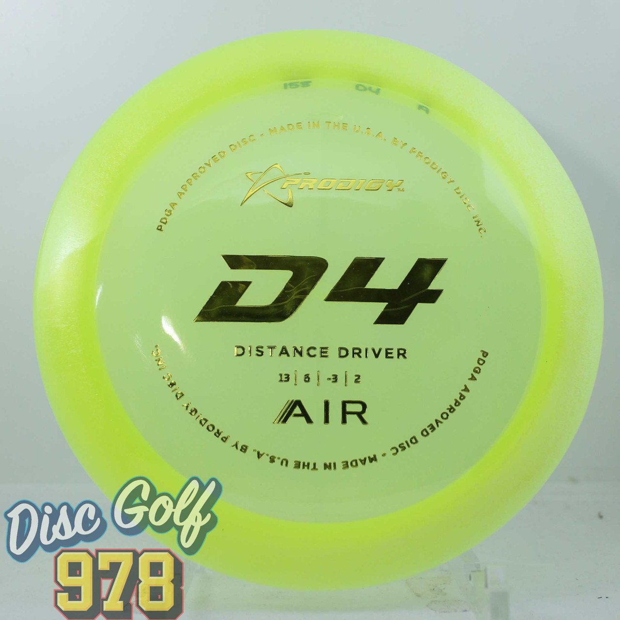 Prodigy D4 Air Yellow-Green D 159.3g