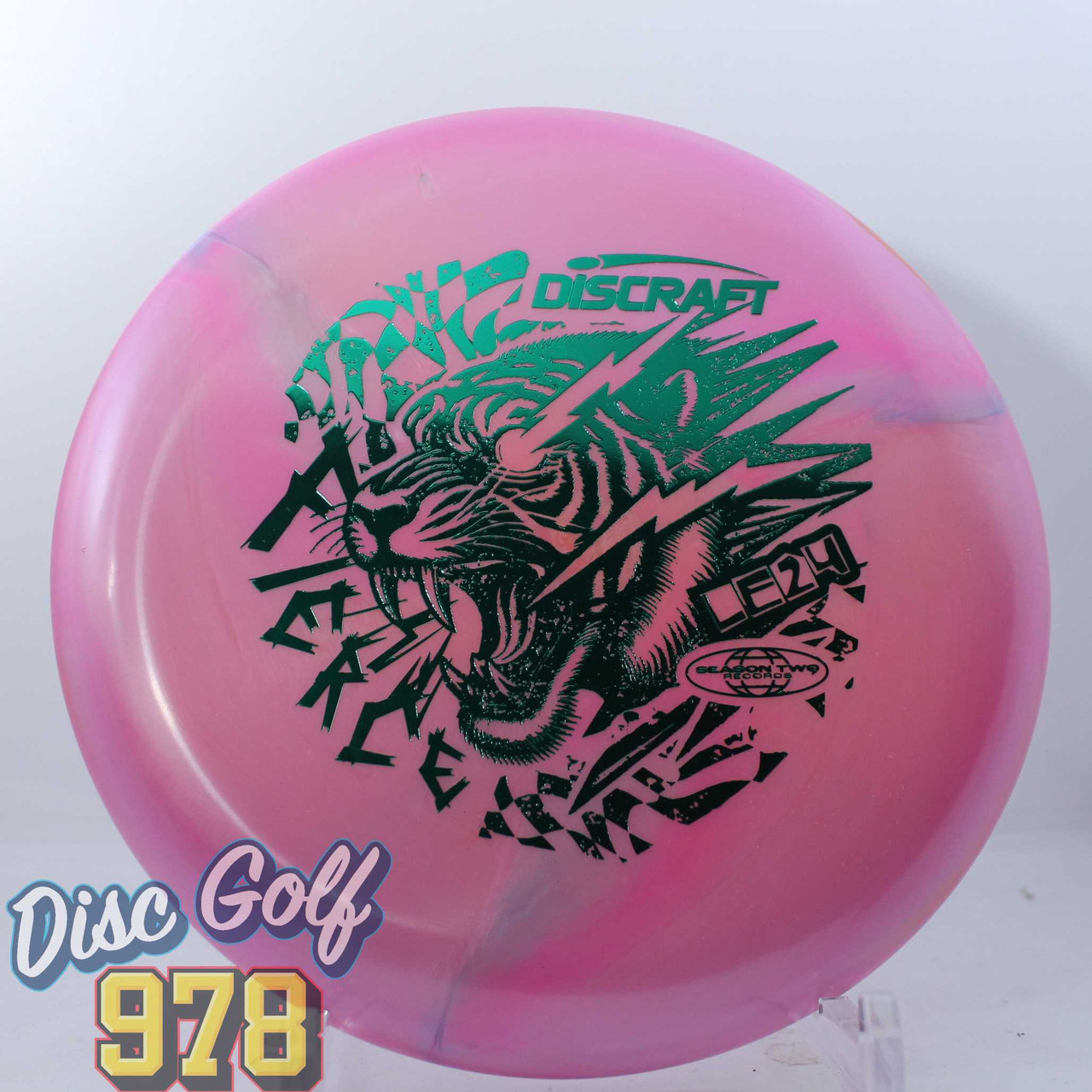 Discraft Fierce Ti Swirl S2 Ledgestone 2024 Pinkish-Green 174.8g