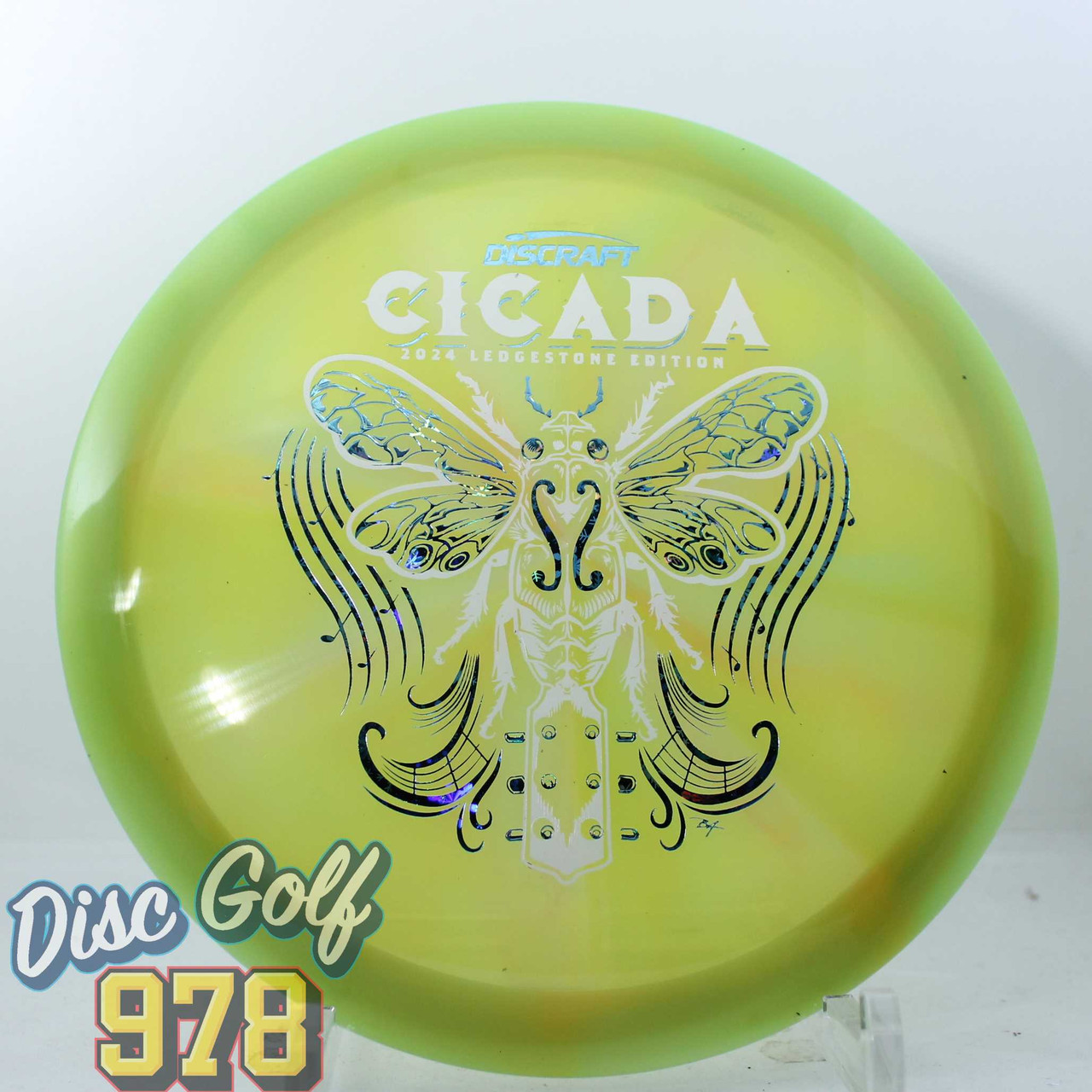 Discraft Cicada Z Swirl S2 Ledgestone 2024 Green-White 176.0g