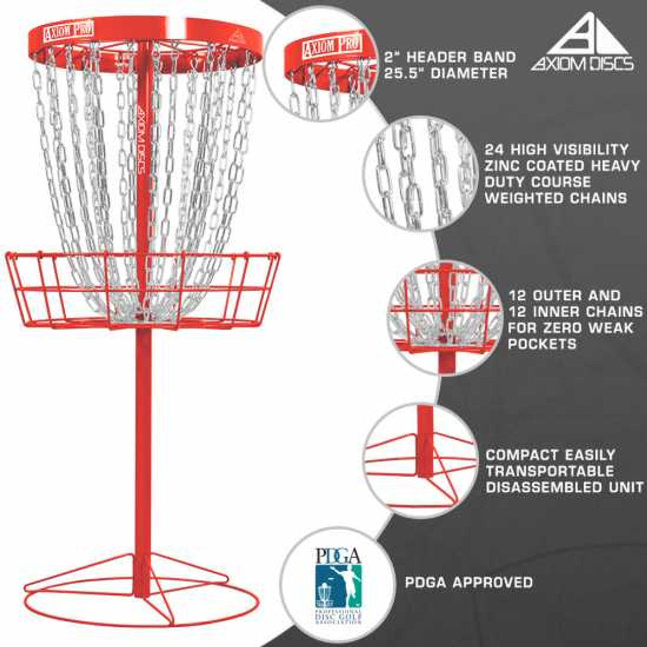 Axiom Pro Basket - Red Drop Ship Only