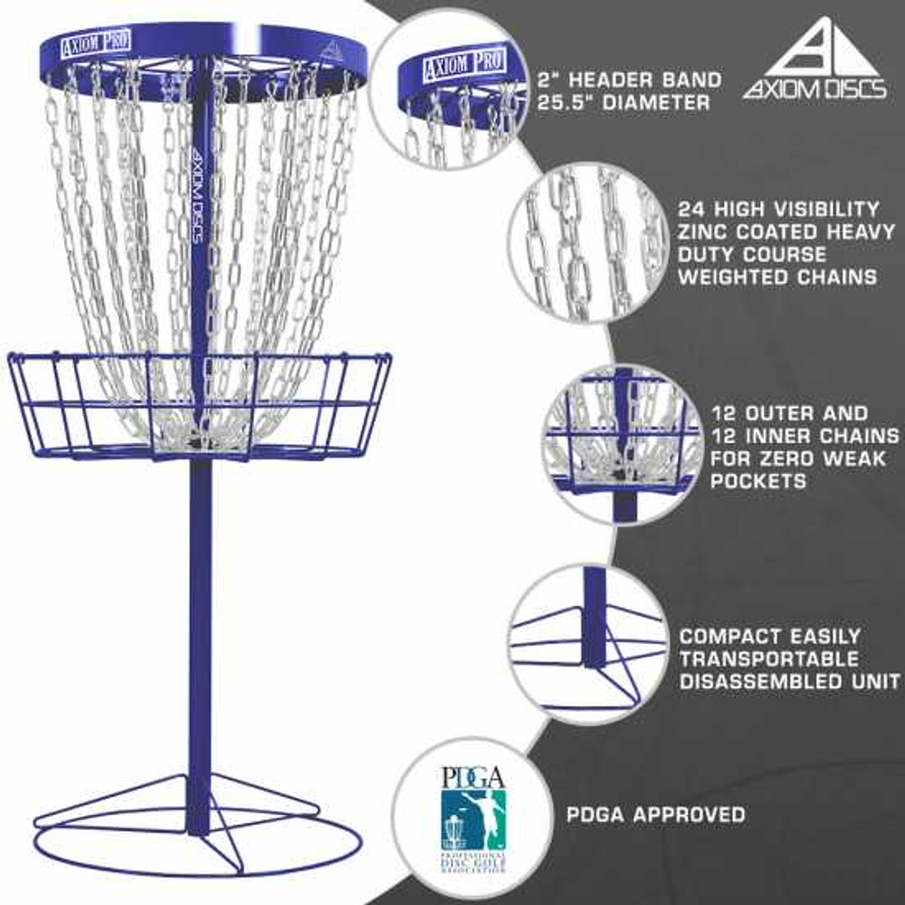 Axiom Pro Basket - Royal Blue Drop Ship Only